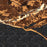 Homer Alaska Map Print in Ember Style Zoomed In Close Up Showing Details