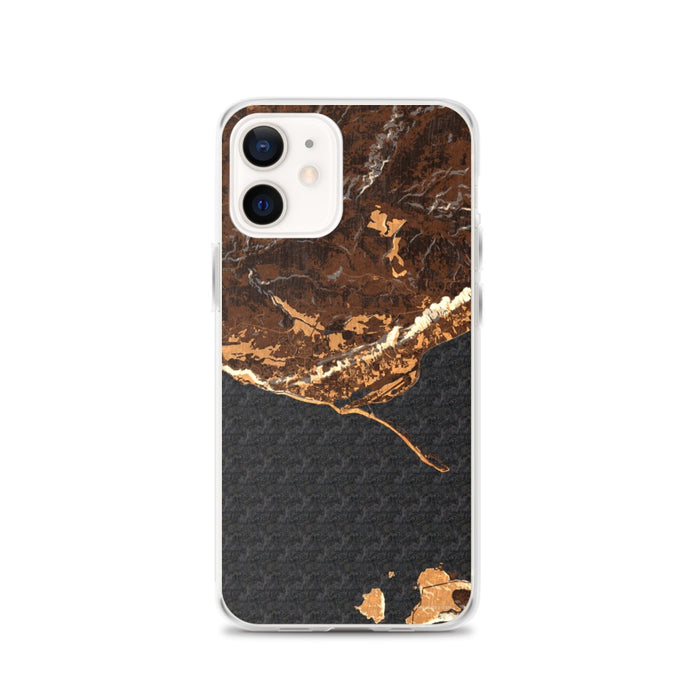 Custom iPhone 12 Homer Alaska Map Phone Case in Ember
