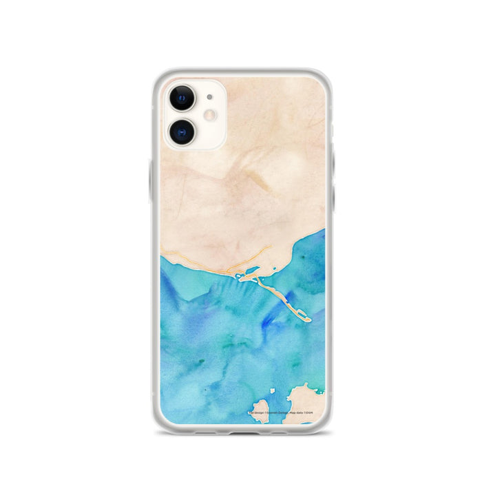 Custom iPhone 11 Homer Alaska Map Phone Case in Watercolor