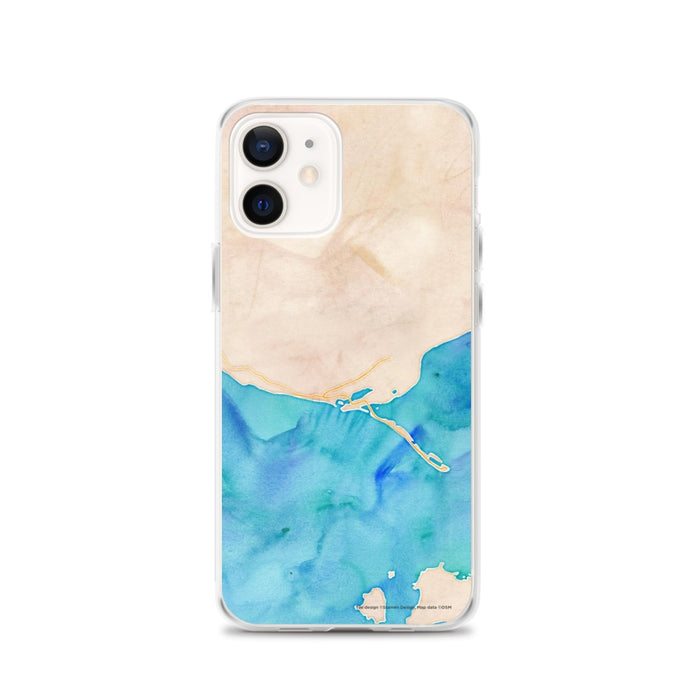 Custom iPhone 12 Homer Alaska Map Phone Case in Watercolor