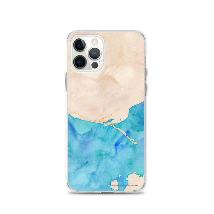 Custom iPhone 12 Pro Homer Alaska Map Phone Case in Watercolor