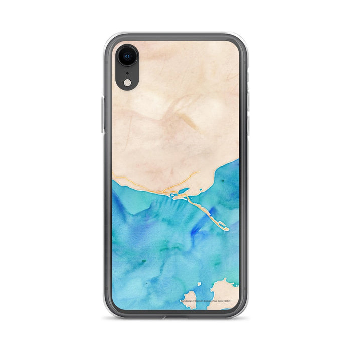 Custom iPhone XR Homer Alaska Map Phone Case in Watercolor