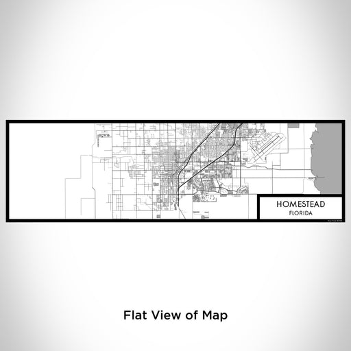 Flat View of Map Custom Homestead Florida Map Enamel Mug in Classic