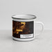 Right View Custom Homestead Florida Map Enamel Mug in Ember