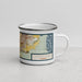 Right View Custom Homestead Florida Map Enamel Mug in Woodblock