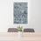 24x36 Homewood Illinois Map Print Portrait Orientation in Afternoon Style Behind 2 Chairs Table and Potted Plant