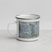 Left View Custom Homewood Illinois Map Enamel Mug in Afternoon