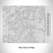 Rendered View of Homewood Illinois Map Engraving on 20oz Stainless Steel Insulated Bottle with Bamboo Top