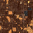 Homewood Illinois Map Print in Ember Style Zoomed In Close Up Showing Details