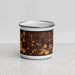 Front View Custom Homewood Illinois Map Enamel Mug in Ember