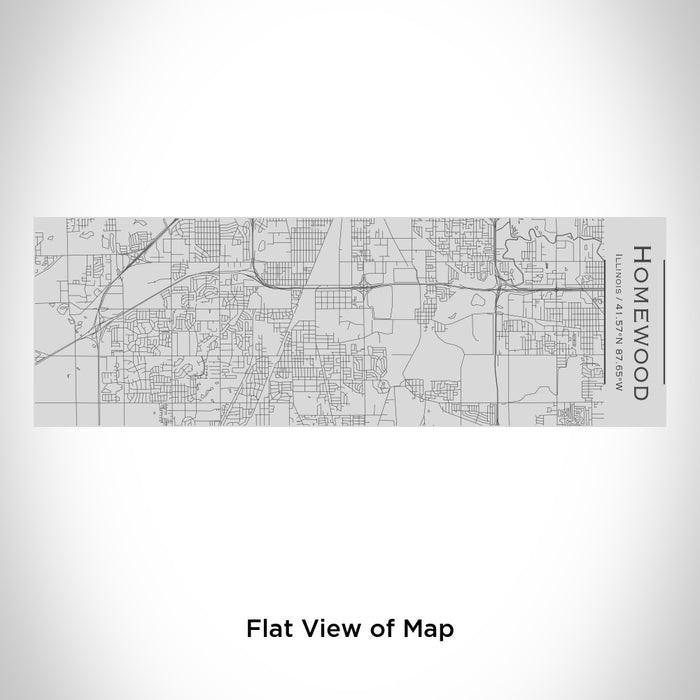Rendered View of Homewood Illinois Map Engraving on 10oz Stainless Steel Insulated Cup with Sipping Lid