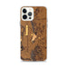Custom Honey Creek Iowa Map Phone Case in Ember