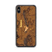 Custom Honey Creek Iowa Map Phone Case in Ember