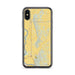 Custom Honey Creek Iowa Map Phone Case in Woodblock