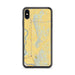 Custom Honey Creek Iowa Map Phone Case in Woodblock