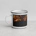 Left View Custom Honolulu Hawaii Map Enamel Mug in Ember