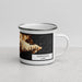 Right View Custom Honolulu Hawaii Map Enamel Mug in Ember