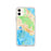 Custom Honolulu Hawaii Map Phone Case in Watercolor