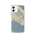 Custom Honolulu Hawaii Map iPhone 12 Phone Case in Woodblock