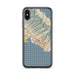 Custom Honolulu Hawaii Map Phone Case in Woodblock