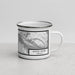Right View Custom Hood River Oregon Map Enamel Mug in Classic