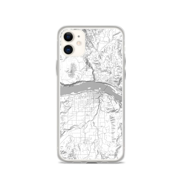 Custom Hood River Oregon Map Phone Case in Classic