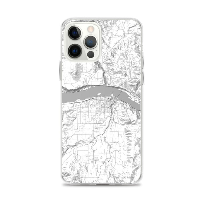 Custom Hood River Oregon Map iPhone 12 Pro Max Phone Case in Classic