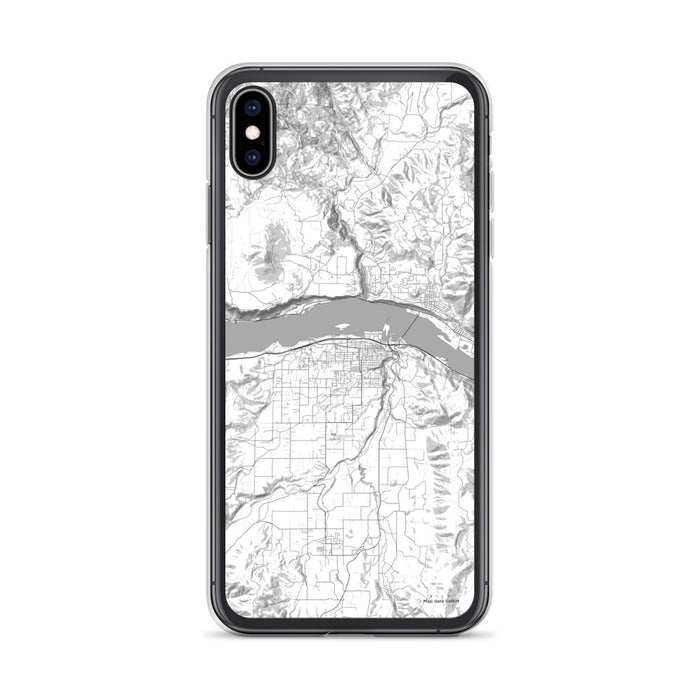 Custom Hood River Oregon Map Phone Case in Classic