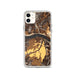 Custom Hood River Oregon Map Phone Case in Ember