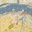 Hood River Oregon Map Print in Woodblock Style Zoomed In Close Up Showing Details