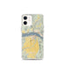 Custom Hood River Oregon Map iPhone 12 mini Phone Case in Woodblock