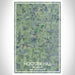 Hoosier Hill Indiana Map Print Portrait Orientation in Afternoon Style With Shaded Background