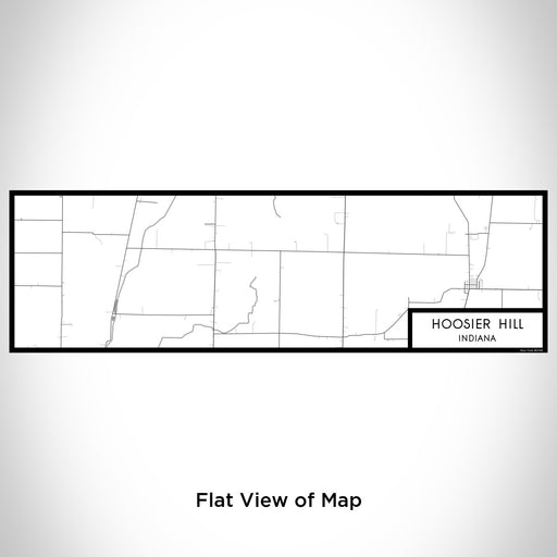 Flat View of Map Custom Hoosier Hill Indiana Map Enamel Mug in Classic