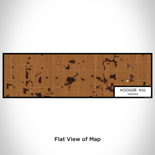 Flat View of Map Custom Hoosier Hill Indiana Map Enamel Mug in Ember
