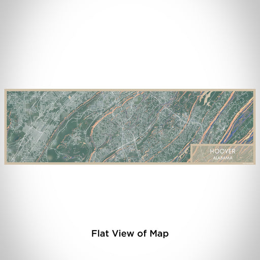 Flat View of Map Custom Hoover Alabama Map Enamel Mug in Afternoon