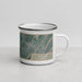 Right View Custom Hoover Alabama Map Enamel Mug in Afternoon