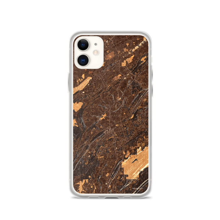 Custom Hoover Alabama Map Phone Case in Ember
