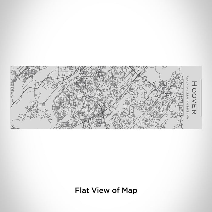 Rendered View of Hoover Alabama Map Engraving on 10oz Stainless Steel Insulated Cup with Sipping Lid