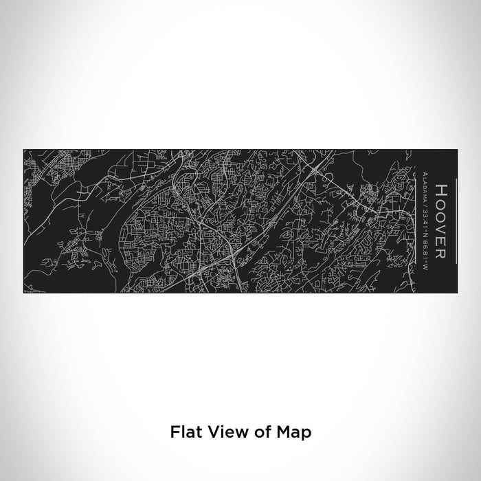 Rendered View of Hoover Alabama Map Engraving on 10oz Stainless Steel Insulated Cup with Sliding Lid in Black