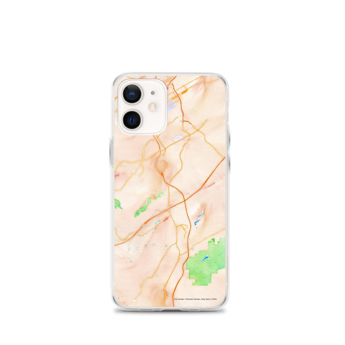 Custom Hoover Alabama Map iPhone 12 mini Phone Case in Watercolor