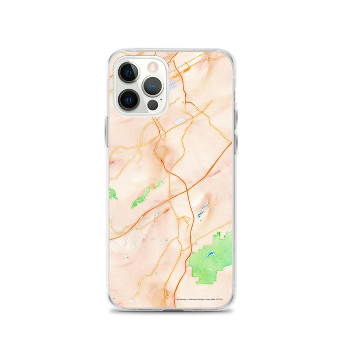 Custom Hoover Alabama Map iPhone 12 Pro Phone Case in Watercolor