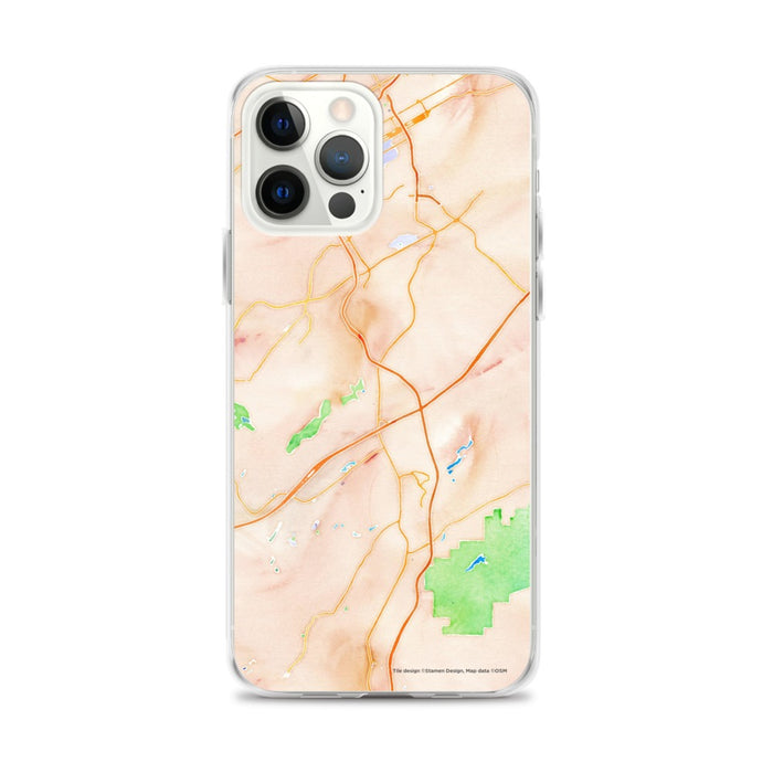 Custom Hoover Alabama Map iPhone 12 Pro Max Phone Case in Watercolor