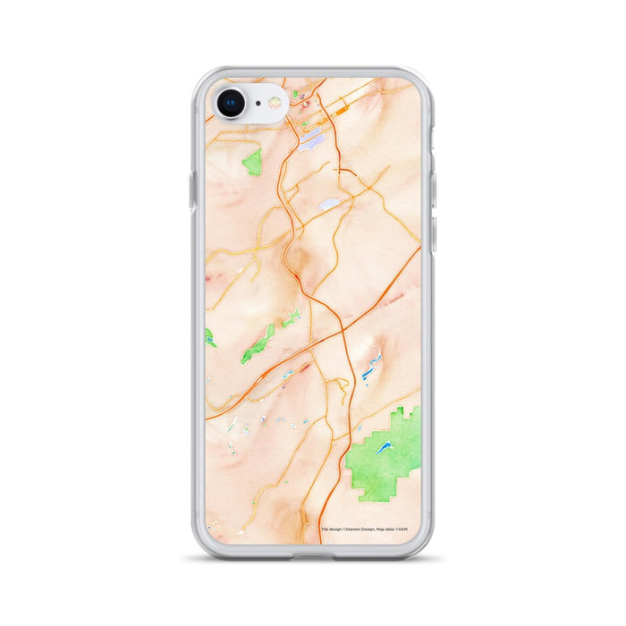 Custom Hoover Alabama Map iPhone SE Phone Case in Watercolor