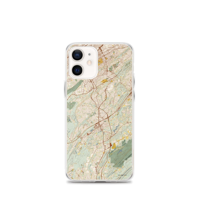 Custom Hoover Alabama Map iPhone 12 mini Phone Case in Woodblock