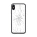 Custom iPhone X/XS Hopkinsville Kentucky Map Phone Case in Classic