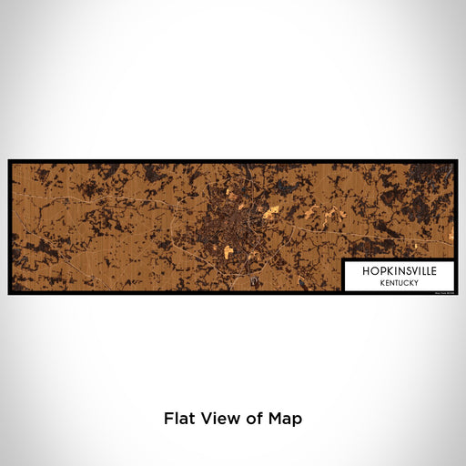Flat View of Map Custom Hopkinsville Kentucky Map Enamel Mug in Ember