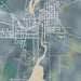 Horicon Wisconsin Map Print in Afternoon Style Zoomed In Close Up Showing Details