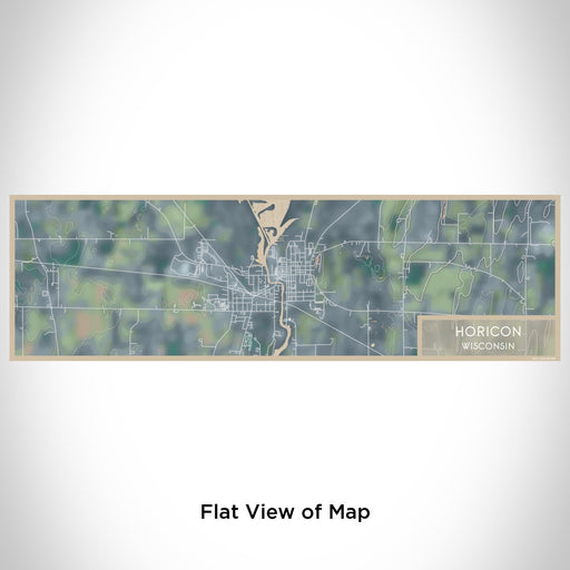 Flat View of Map Custom Horicon Wisconsin Map Enamel Mug in Afternoon
