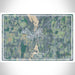 Horicon Wisconsin Map Print Landscape Orientation in Afternoon Style With Shaded Background