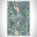 Horicon Wisconsin Map Print Portrait Orientation in Afternoon Style With Shaded Background